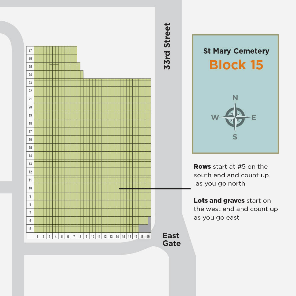 St. Mary Cemetery – Map – Catholic Cemeteries Omaha