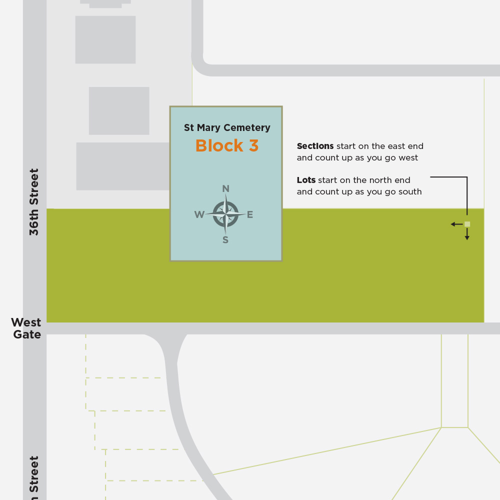 St. Mary Cemetery – Map – Catholic Cemeteries Omaha